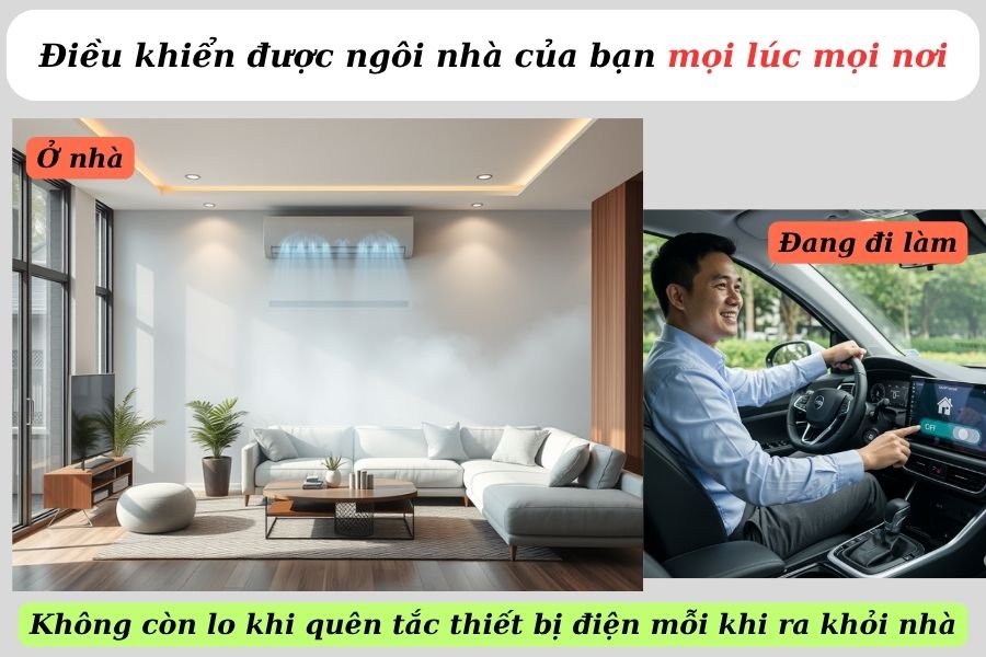 Ứng dụng của công tắc thông minh Angialife