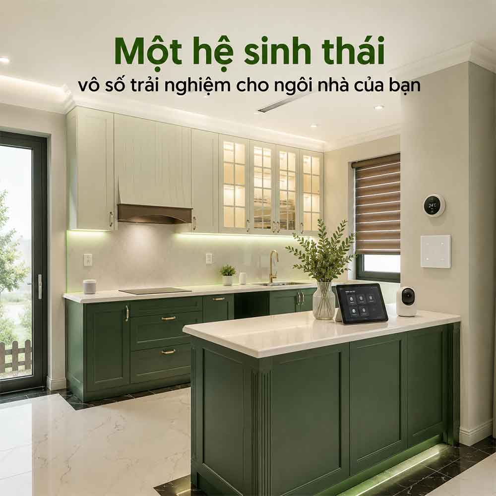 Hệ sinh thái nhà thông minh AngiaLife — hub trung tâm điều khiển
