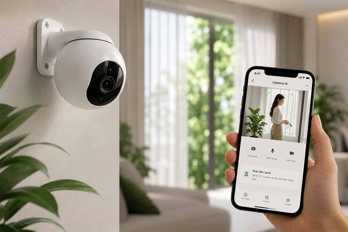 Khóa cửa thông minh AngiaLife — mở khoá qua app, cảnh báo bất thường