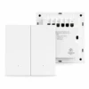 Công tắc thông minh Zigbee L3 2 nút AnGiaLife mặt acrylic trắng