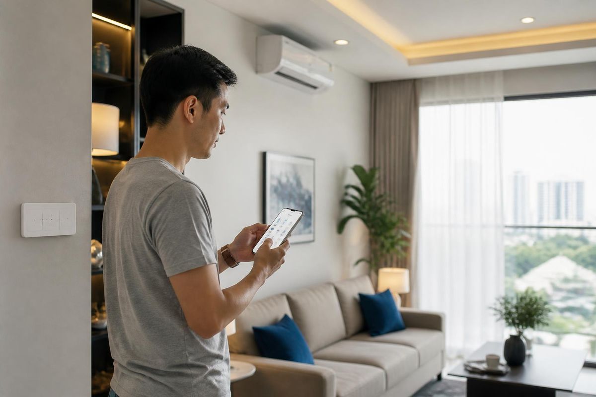 Điều khiển công tắc thông minh AngiaLife qua điện thoại — tự động hoá ngôi nhà