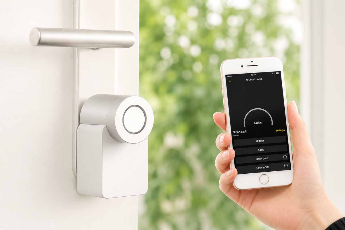 Khóa cửa thông minh điều khiển qua app AngiaLife